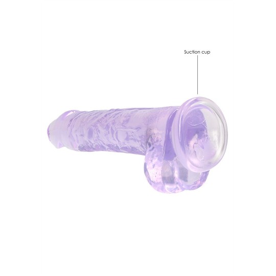 REALISTIC DILDO WITH BALLS - 8 / 21 CM