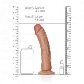 CURVED REALISTIC DILDO WITH SUCTION CUP - 8 / 20,5 CM