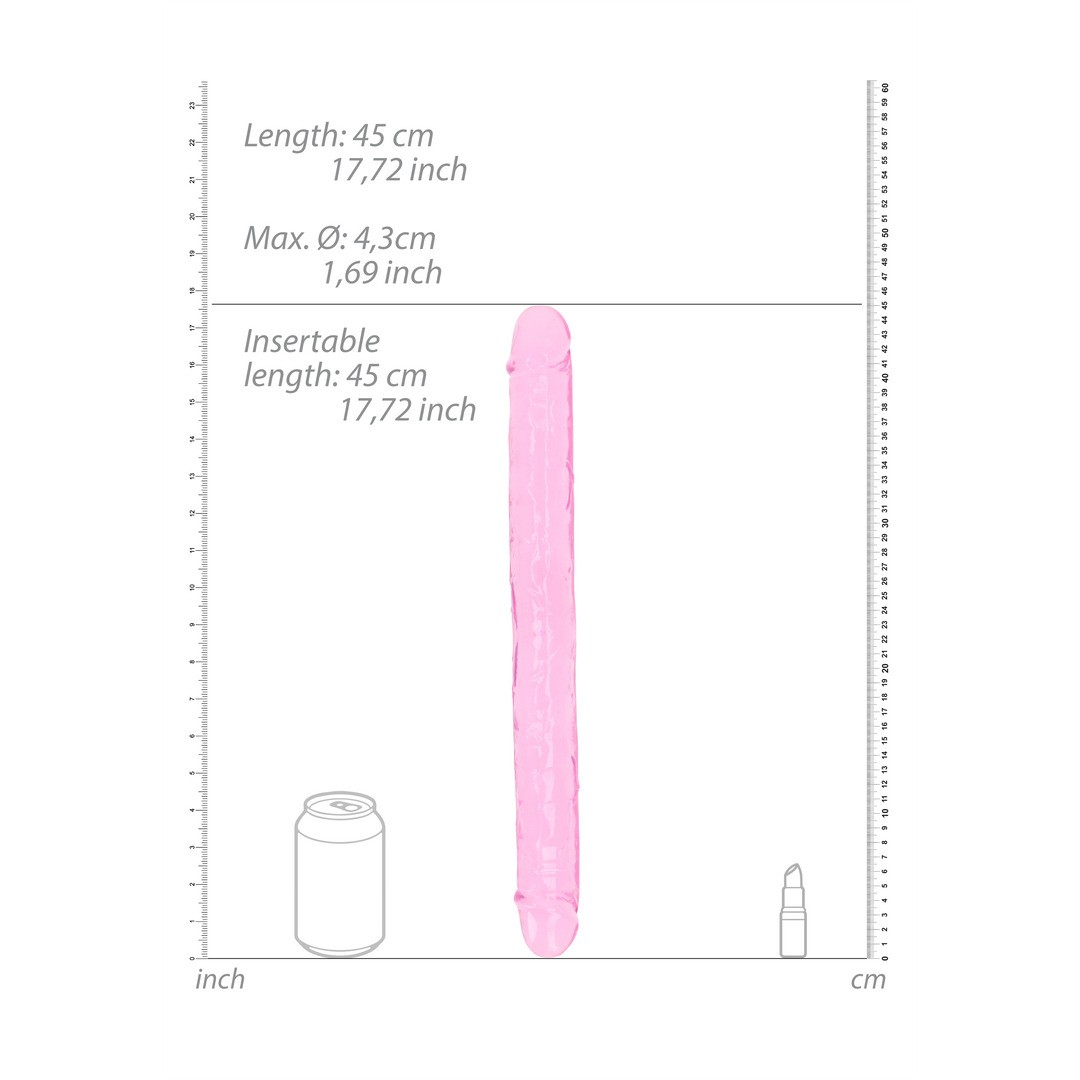 REALISTIC DOUBLE DONG - 18&#039; / 45 CM