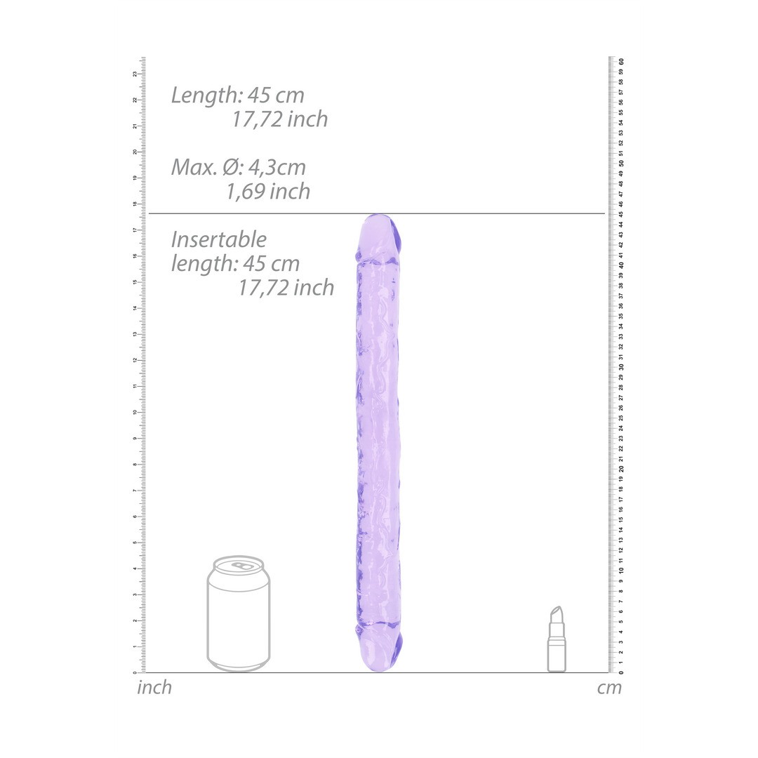 REALISTIC DOUBLE DONG - 18&#039;&#039; / 45 CM