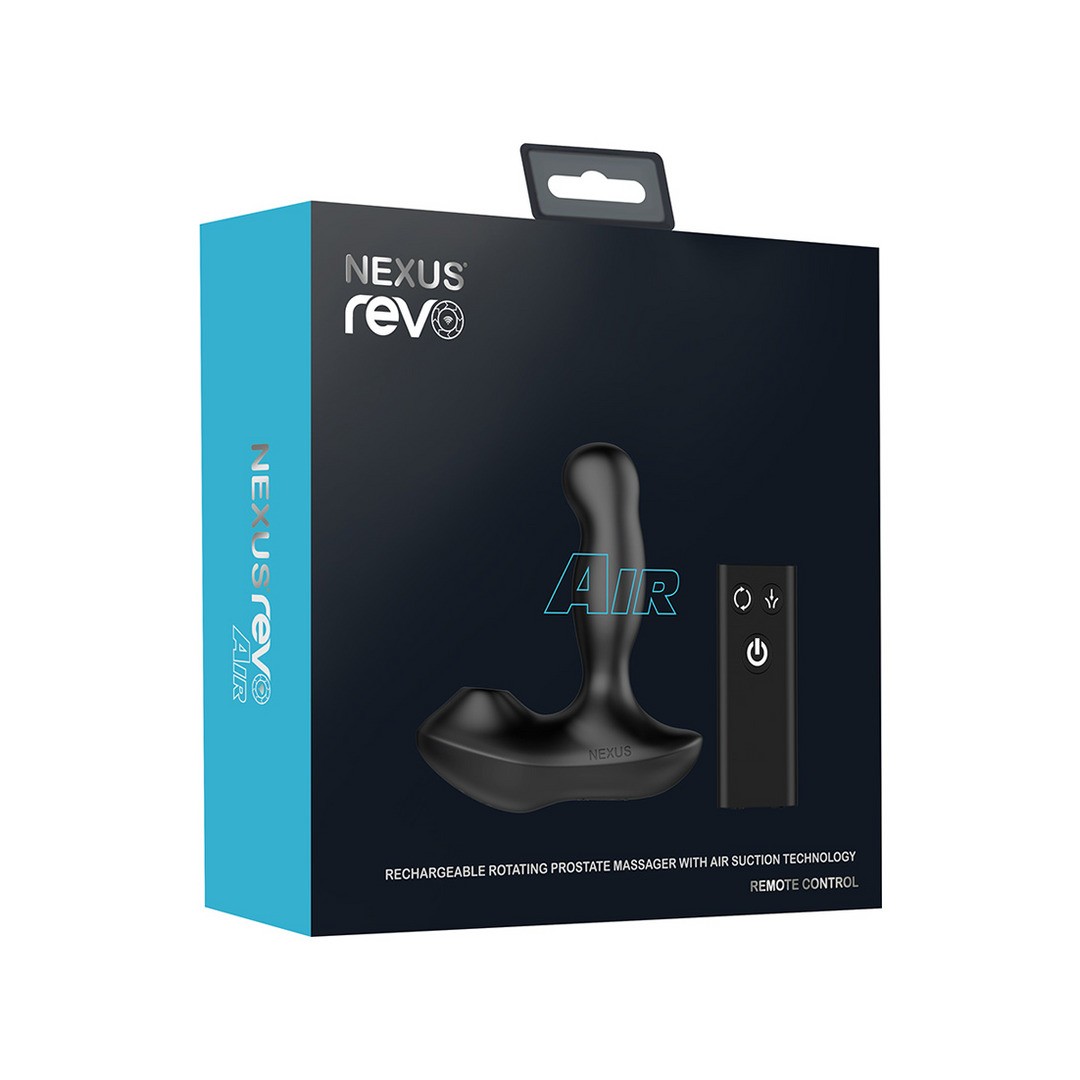 REVO AIR - ROTATING PROSTATE MASSAGER WITH SUCTION AND REMOTE CONTROL