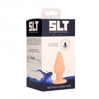 SELF LUBRICATION 5 INCH BUTTPLUG - FLESH..