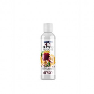 4 IN 1 LUBRICANT WITH WILD PASSION FRUIT FLAVOR - 1 FL OZ / 30 ML