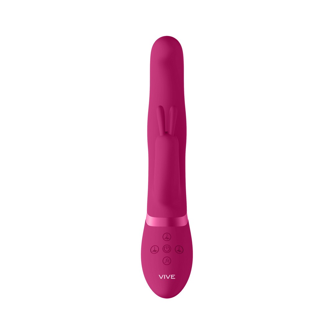 IZARA - ROTATING BEADS RABBIT VIBRATOR - PINK