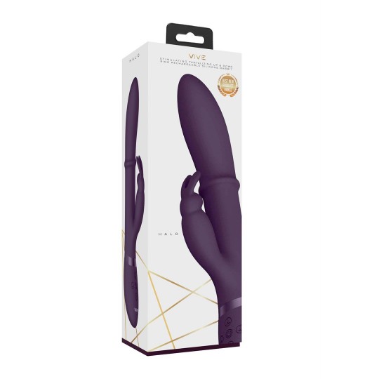 HALO - RING RABBIT VIBRATOR - PURPLE