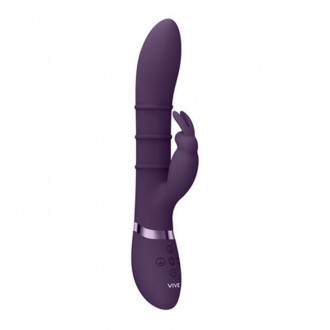 SORA - UP  DOWN STIMULATING RINGS, VIBRATING G-SPOT RABBIT - PURPLE