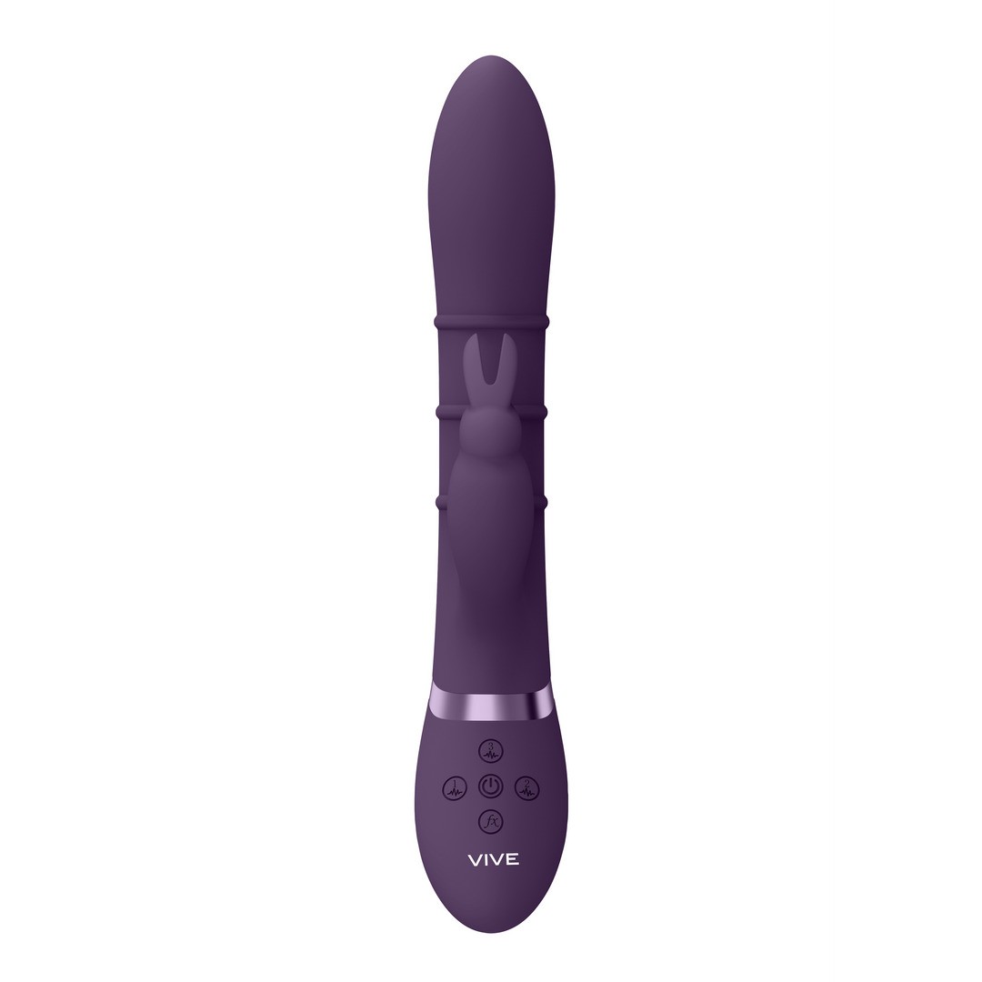 SORA - UP  DOWN STIMULATING RINGS, VIBRATING G-SPOT RABBIT - PURPLE