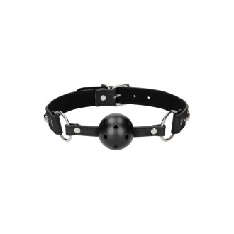 BREATHABLE BALL GAG WITH WITH DIAMOND STUDDED STRAPS