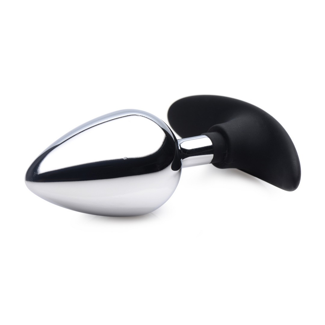 DARK INVADER - METAL AND SILICONE ANAL PLUG - LARGE