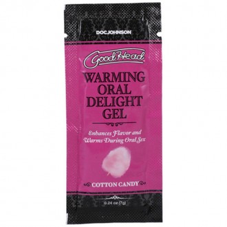 WARMING ORAL DELIGHT GEL - COTTON CANDY - BULK REFILL - 48 PIECES - 0.24 OZ / 7 GR