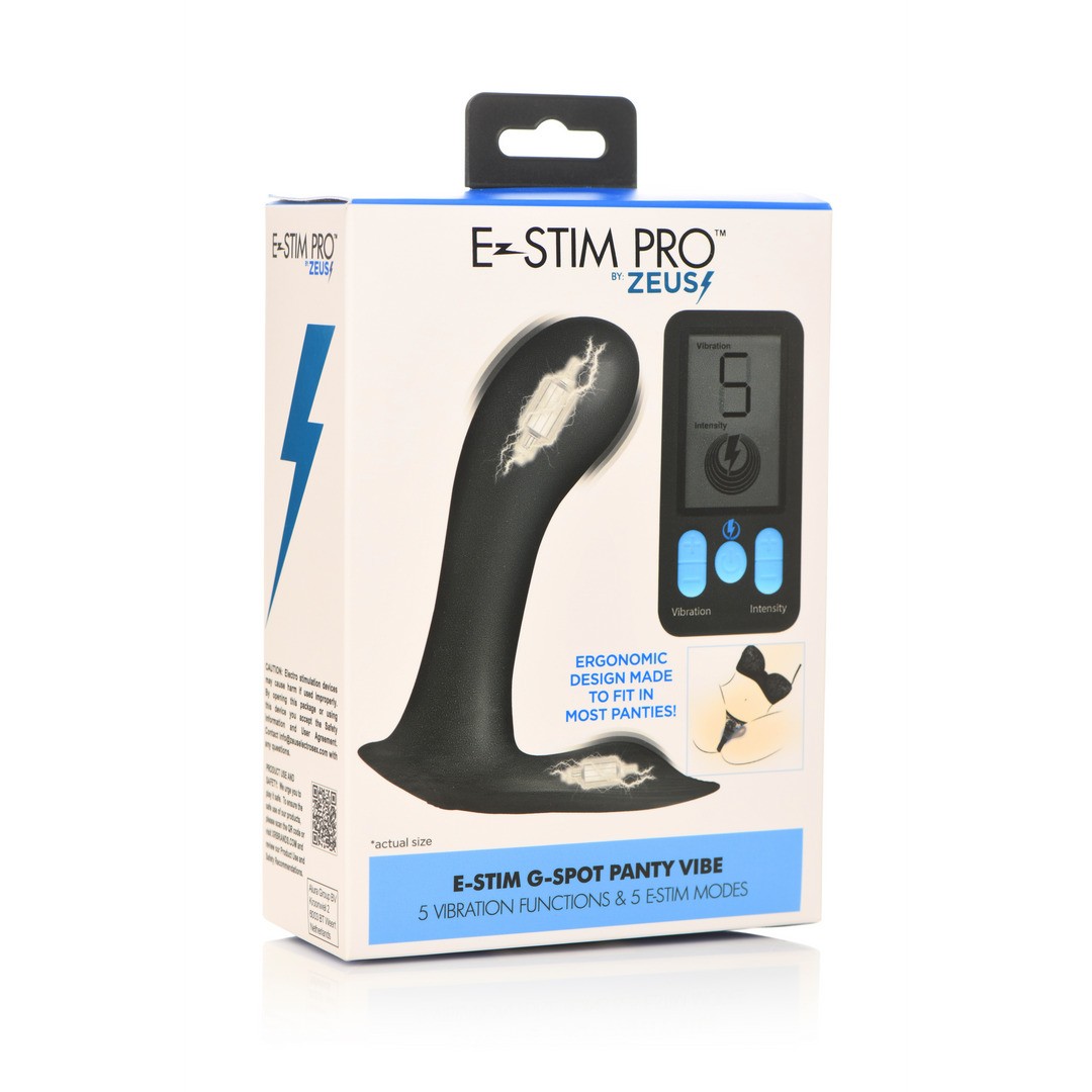 E-STIM PRO - G-SPOT PANTY VIBE - BLACK