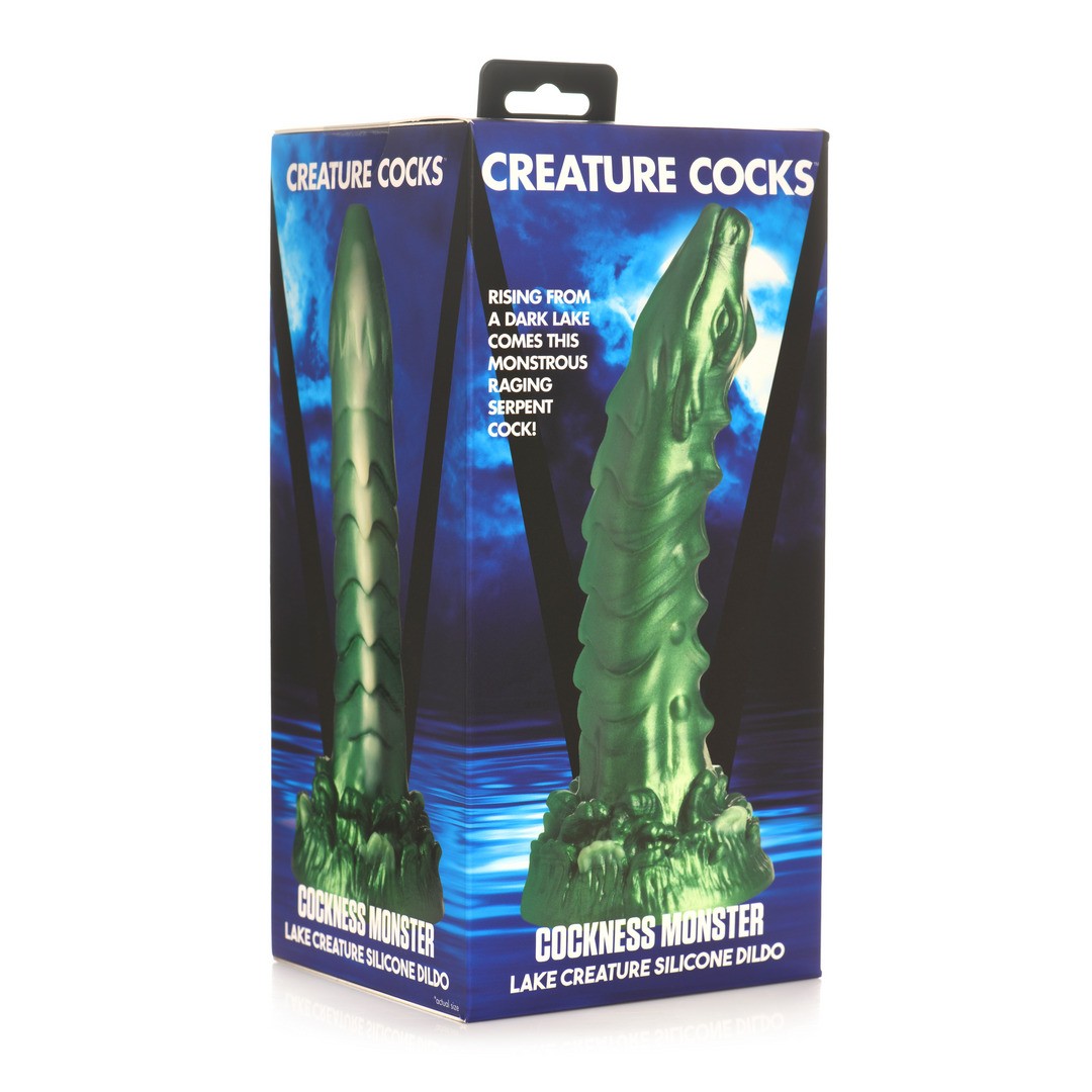 COCKNESS MONSTER - LAKE CREATURE SILICONE DILDO - GREEN