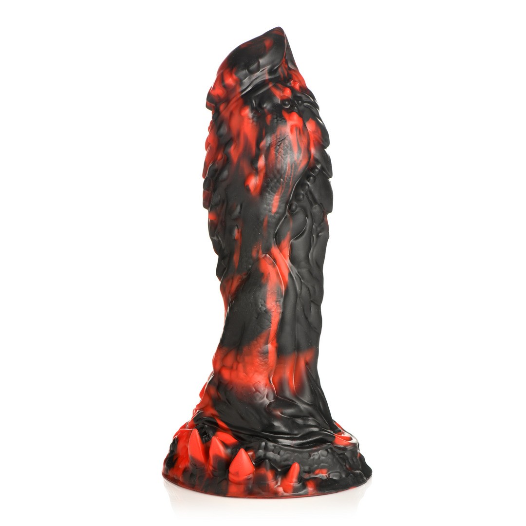 GRIM REAPER - SILICONE DILDO - RED/BLACK