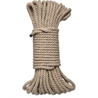 BIND AND TIE - 6MM HEMP BONDAGE ROPE - 50 FT - NATURAL