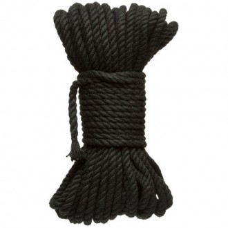 BIND AND TIE - 6MM HEMP BONDAGE ROPE - 50 FT - BLACK