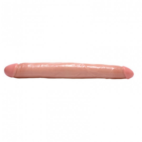 REALISTIC DOUBLE DILDO - 17.5 INCH - FLESH