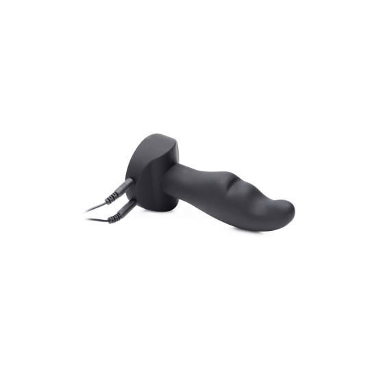 ELECTRO ZINGER - RIBBED E-STIM SILICONE PLUG