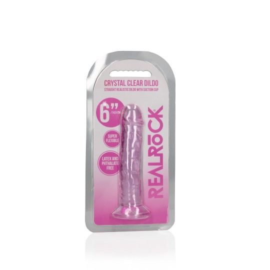 STRAIGHT REALISTIC DILDO WITH SUCTION CUP - 6&#039; / 14,5