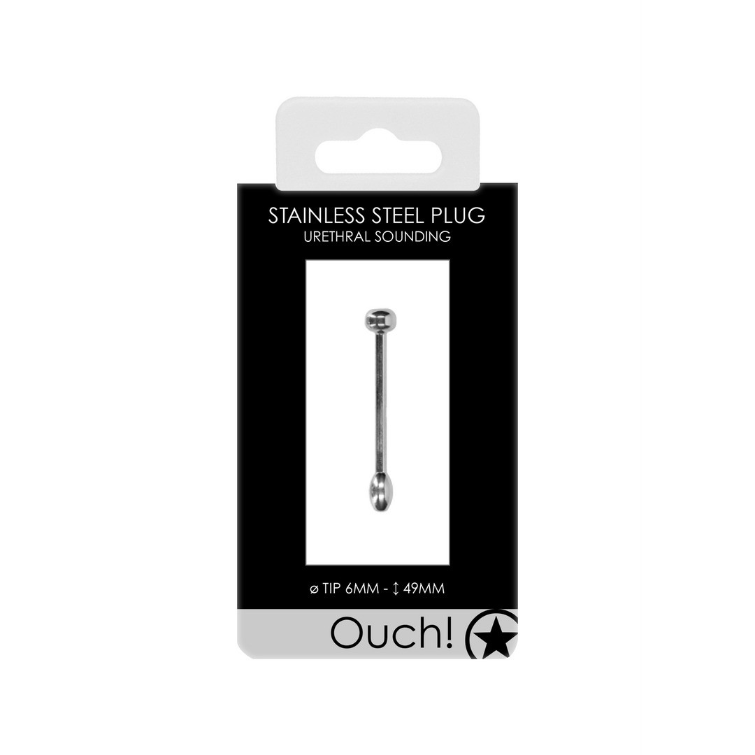 METAL PENIS PLUG - 0.2 / 6 MM