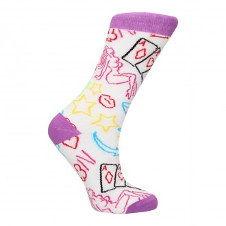 STRIP POKER SOCKS - US SIZE 8-12 / EU SIZE 42-46