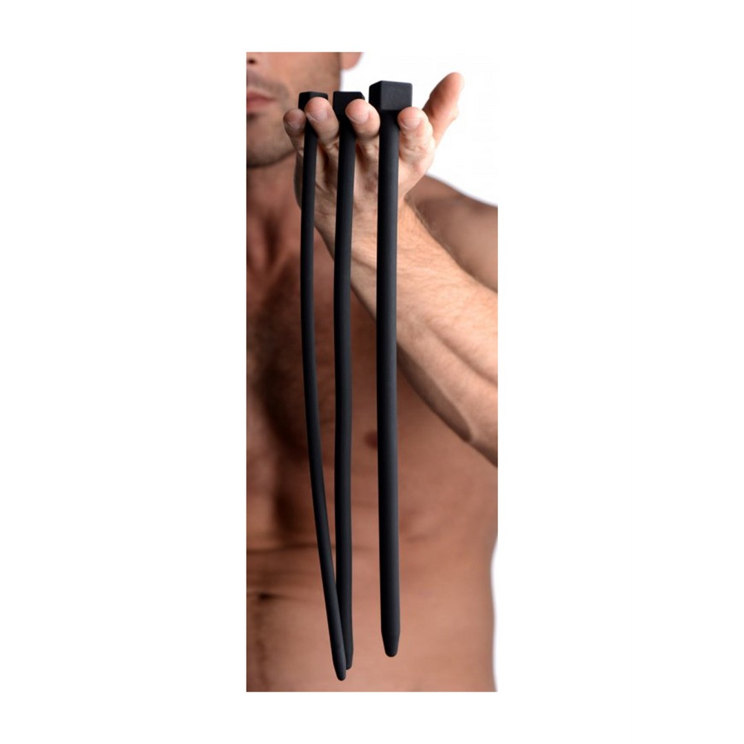 SCREW-ON LUXURY SILICONE URETHRAL SOUNDING