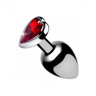 RED HEART GEM - BUTT PLUG - LARGE