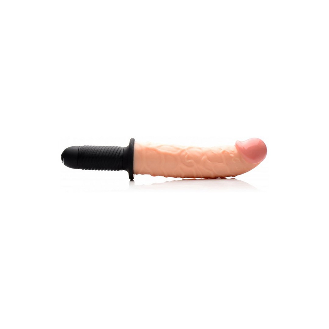 THE CURVED DICKTATOR - VIBRATING GIANT THRUSTING DILDO