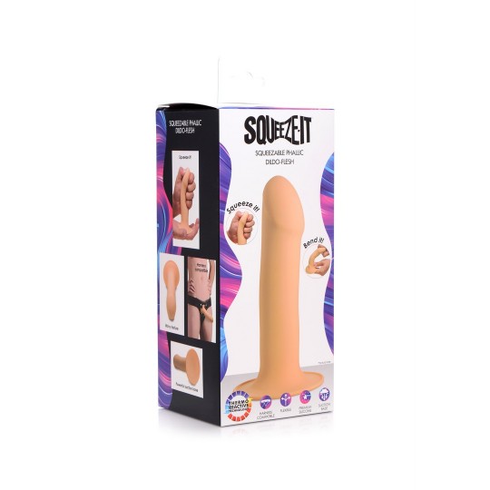 SQUEEZABLE PHALLIC DILDO