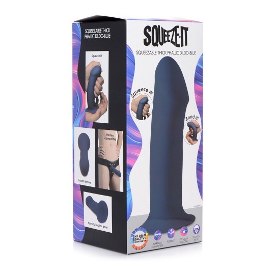 SQUEEZABLE THICK PHALLIC DILDO