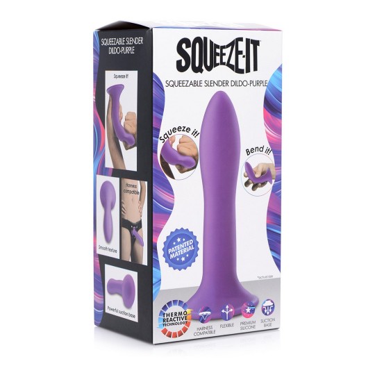 SQUEEZABLE SLIM DILDO