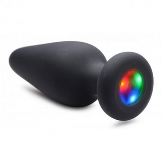 LIGHT-UP - SILICONE BUTT PLUG - SMALL