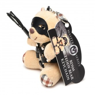 BDSM TEDDY BEAR KEYCHAIN - TAN