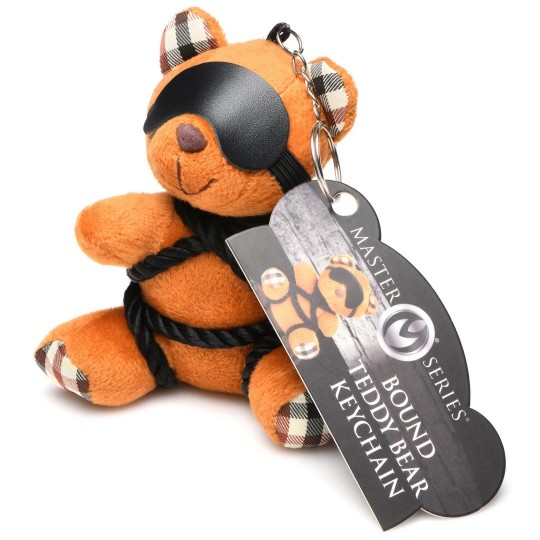 ROPE TEDDY BEAR KEYCHAIN - BROWN