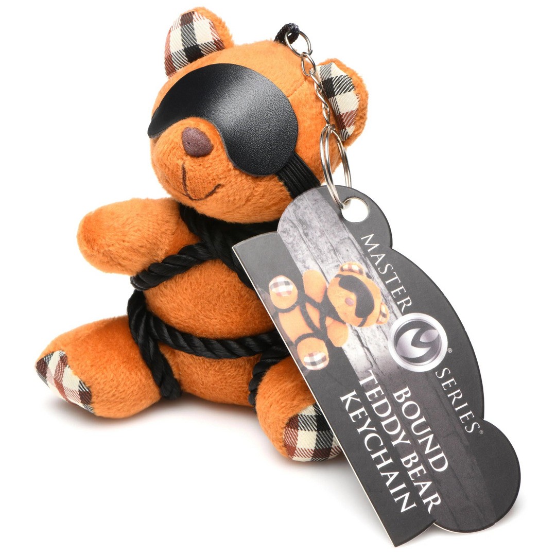 ROPE TEDDY BEAR KEYCHAIN - BROWN