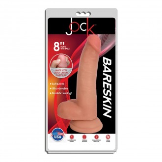 BARESKIN DILDO WITH BALLS - 8 / 20,5 CM