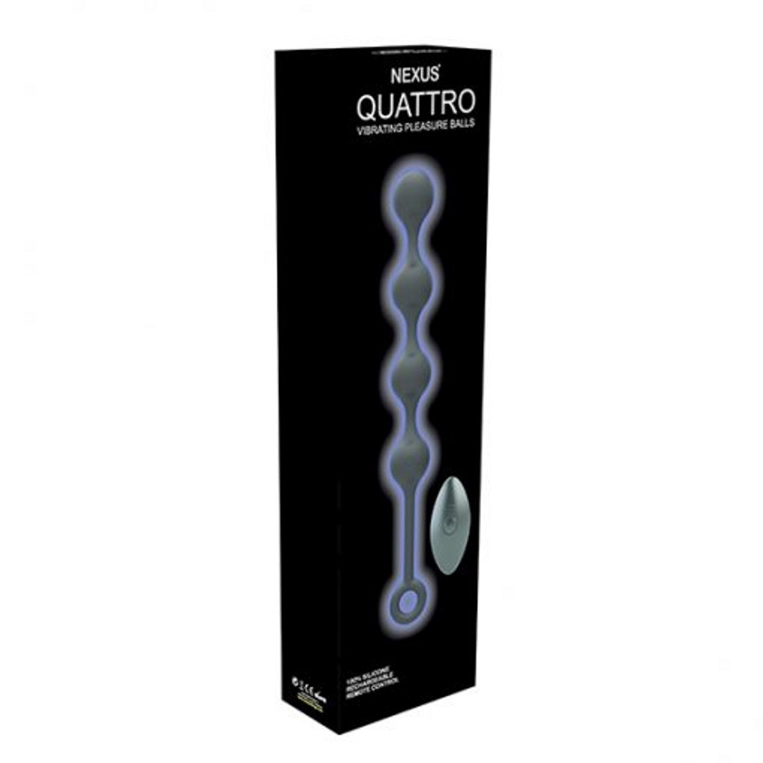 QUATTRO - VIBRATING PLEASURE BEADS WITH REMOTE CONTROL