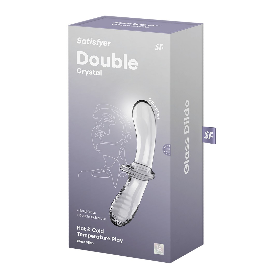 DILDO DE CRISTAL DOUBLE CRYSTAL TRANSPARENTE SATISFYER