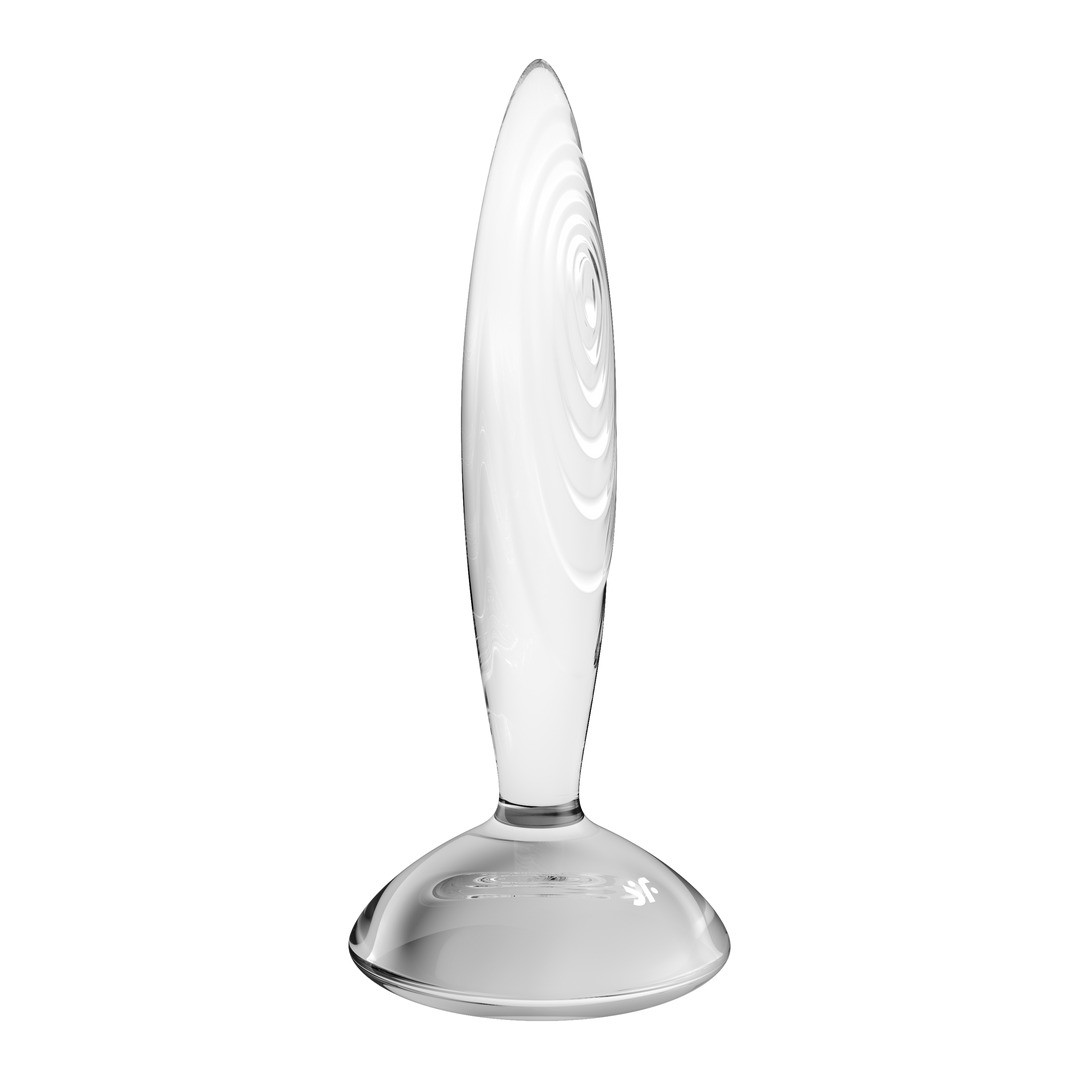 SPARKLING CRYSTAL - GLASS DILDO - TRANSPARENT