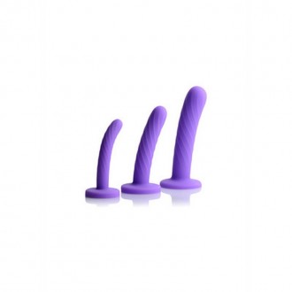 TRI-PLAY - 3-PIECE SILICONE DILDO SET