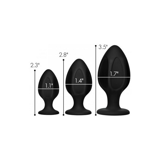 TRIPLE JUICERS - SILICONE ANAL TRAINER SET