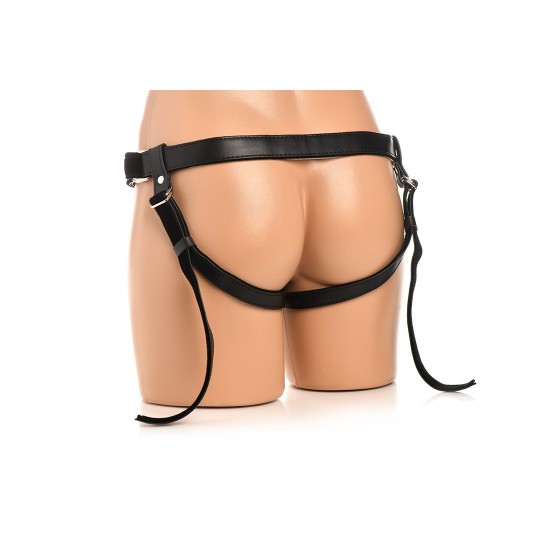 VELVET KISS STRAP-ON HARNESS - BLACK