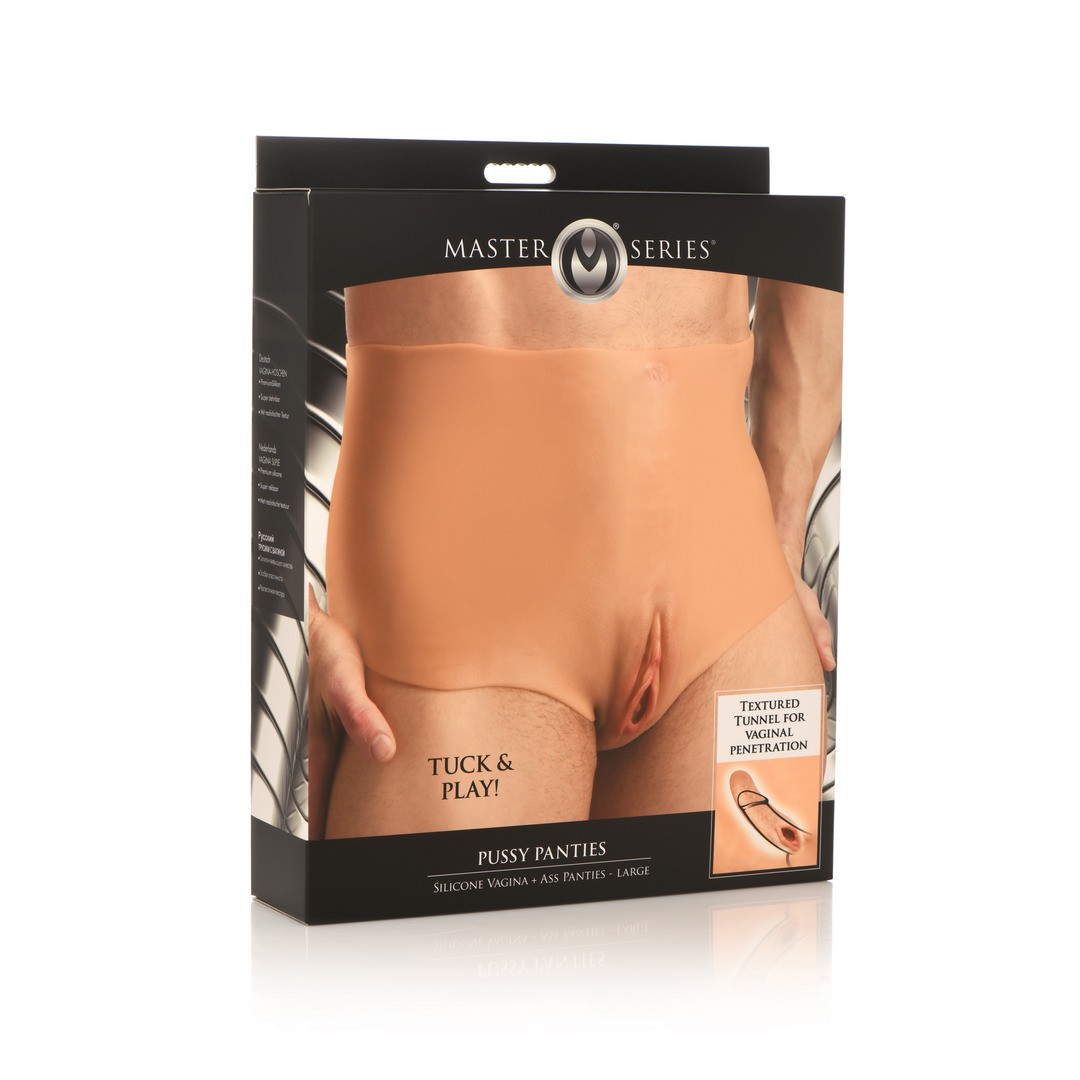 PUSSY PANTIES - SILICONE VAGINA AND ASS PANTIES - L