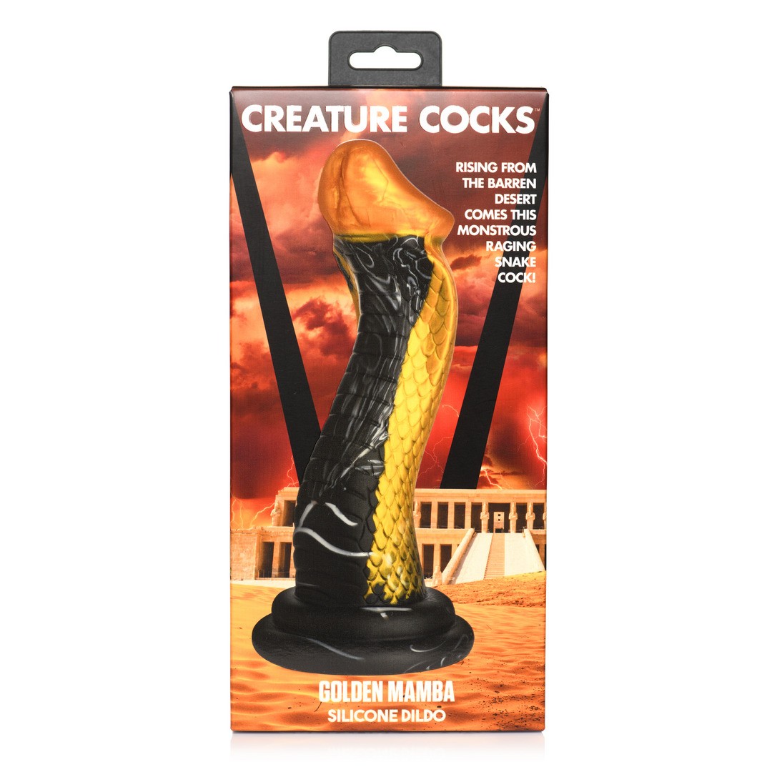 GOLDEN SNAKE - SILICONE DILDO