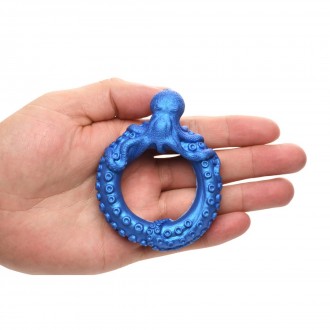 POSEIDON'S OCTO-RING - SILICONE COCK RING - BLUE