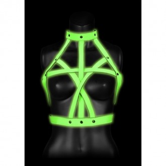 BRA HARNESS - GLOW IN THE DARK - L/XL