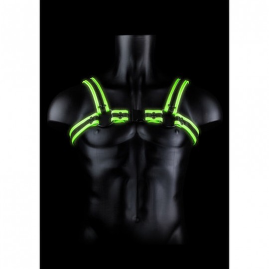 BUCKLE HARNESS - GLOW IN THE DARK - S/M