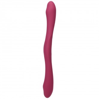 DUET - DOUBLE ENDED VIBRATOR WITH WIRELESS REMOTE - BERRY