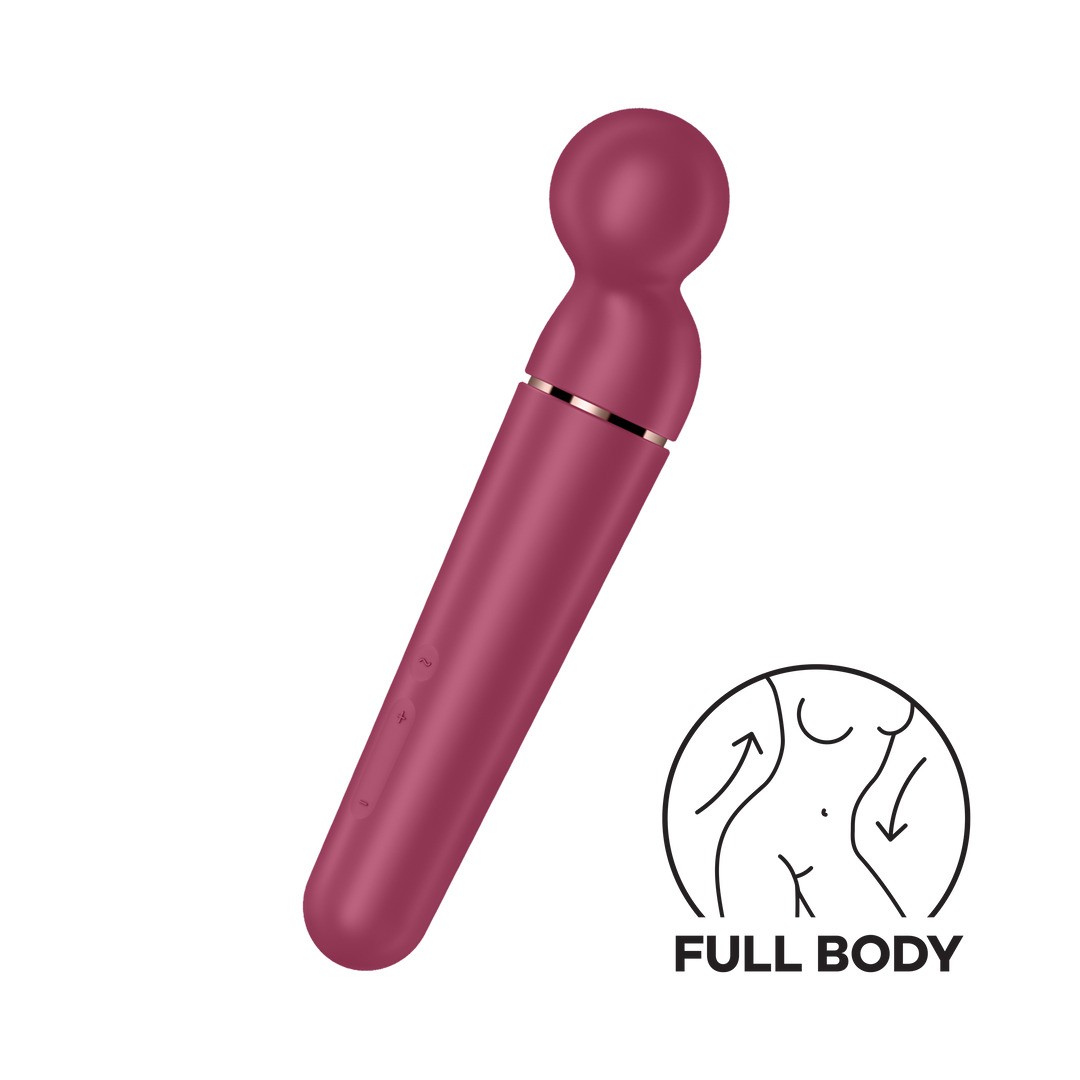 PLANET WAND-ER - WAND VIBRATOR - BERRY/ROSE GOLD