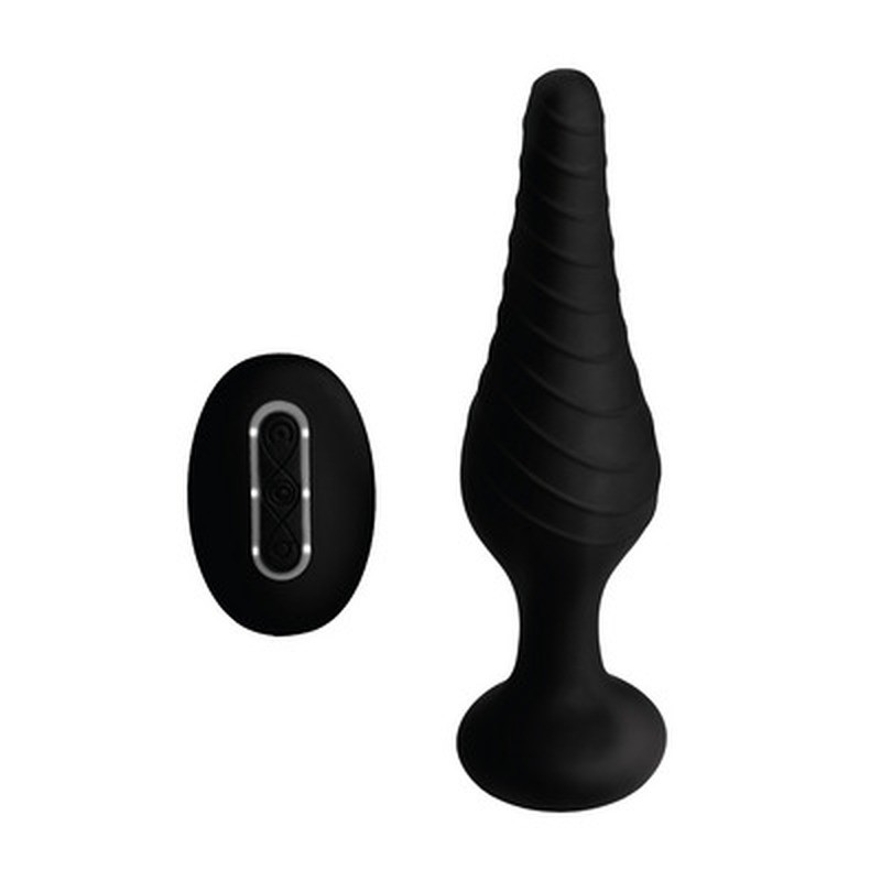 SILICONE VIBRATING ANAL PLUG WITH REMOTE CONTROL