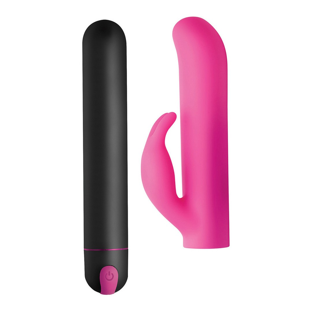 XL BULLET AND RABBIT SILICONE SLEEVE